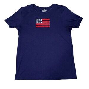 Celebrate America USA Flag Red White And‎ Blue Star Fourth of July Size Medium